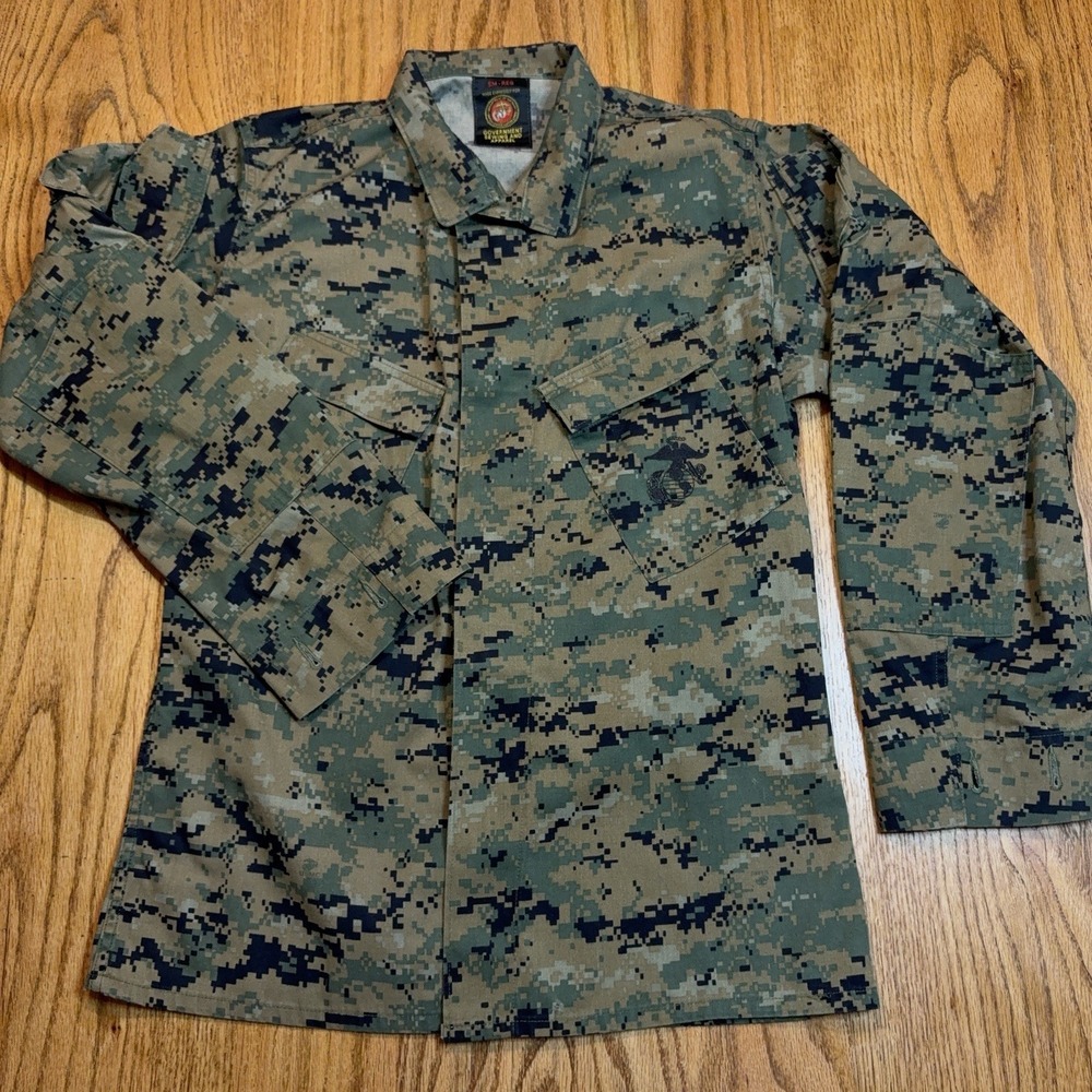 US Marines Woodland Marpat Digital Camo Shirt Small Regular American Apparel - Picture 4 of 10